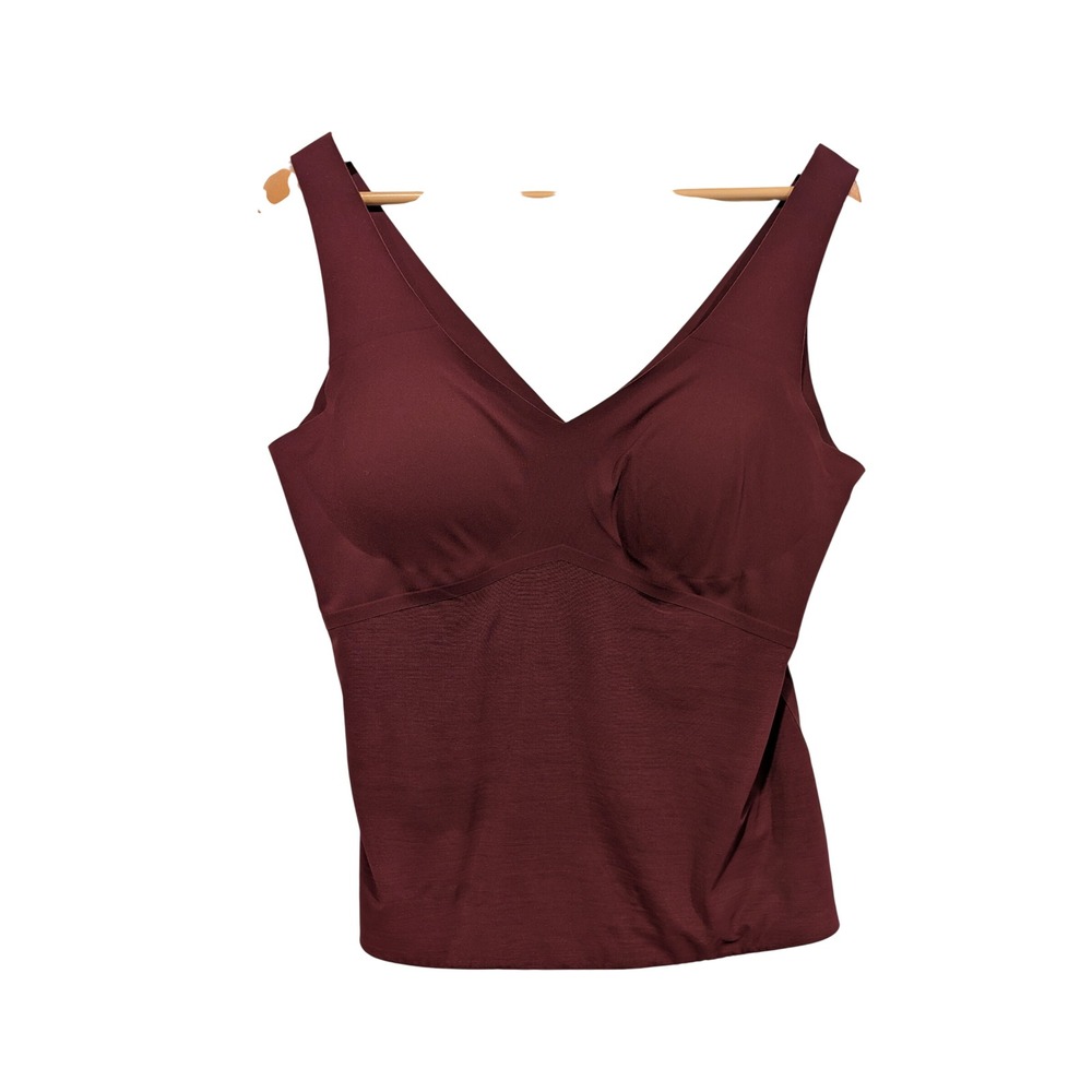 Honeylove‎ LiftWear Tank Top Burgundy Wine Shapewear Camisole 1X HLLWT02